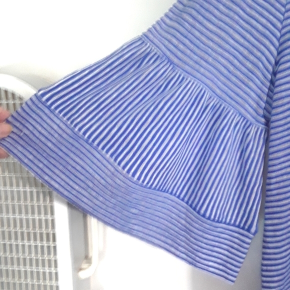 Jones New York Blue Striped Shirt Size XL - Picture 3 of 9